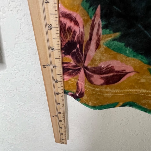 Scotch & Soda Maison Scotch Aloha Hula Velour Wide Leg Pants Sz M Multicolor - Picture 8 of 15